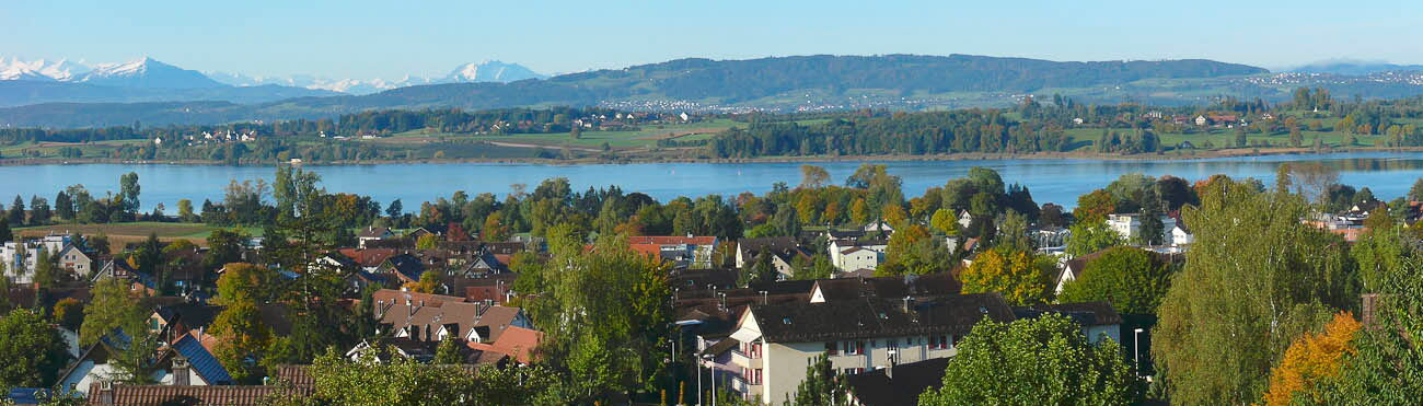 Der Blick vom Alters- und Pflegeheim auf den wunderschönen Pfäffikersee